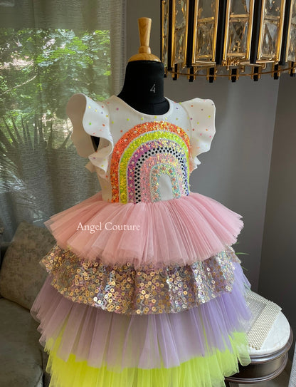 Rainbow Multilayer Dress