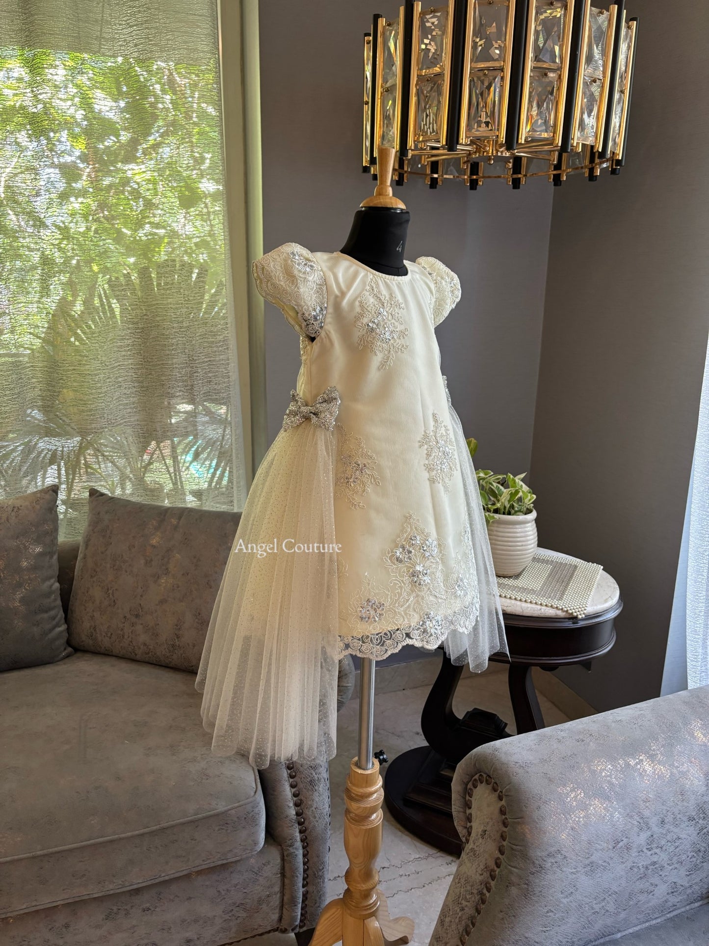 Ivory Chandelier A Line Dress