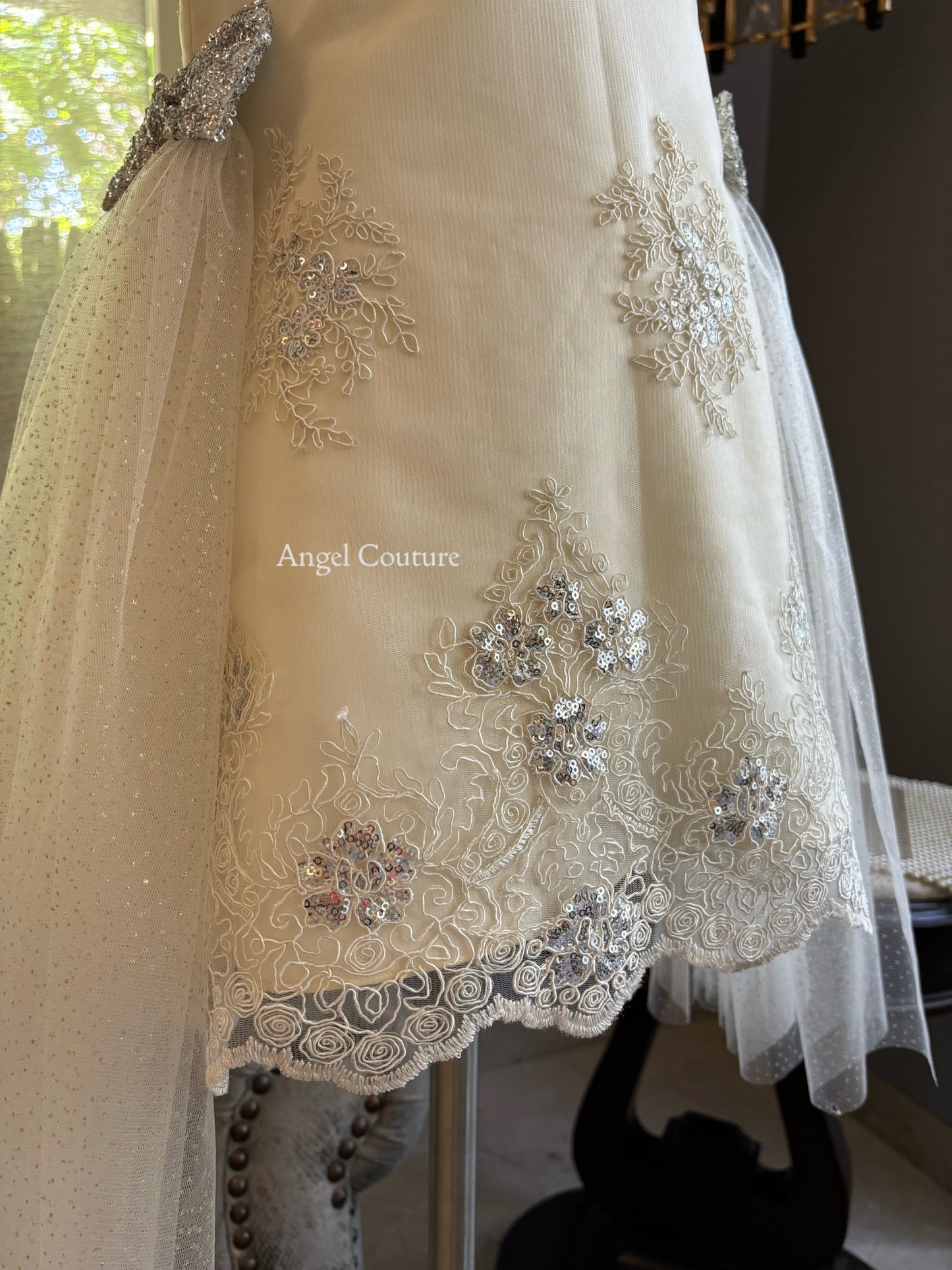 Ivory Chandelier A Line Dress