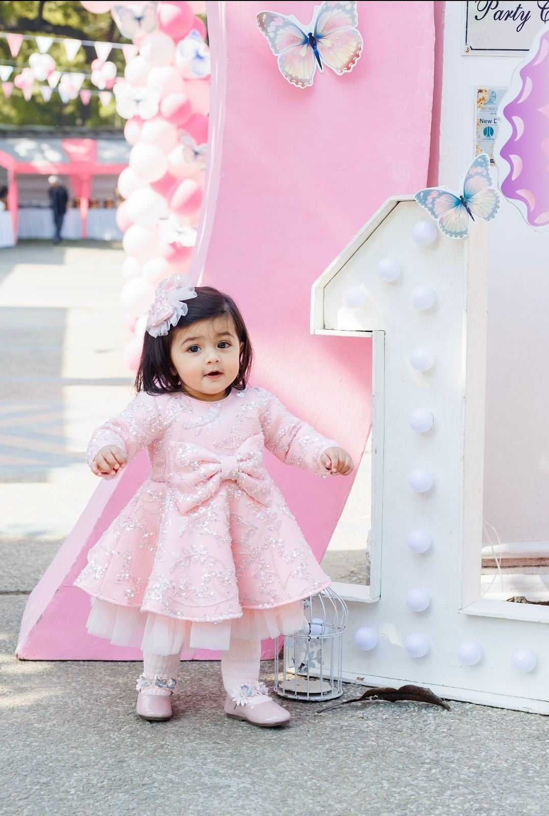 Baby Pink Cherry Blossom Dress