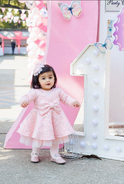 Baby Pink Cherry Blossom Dress