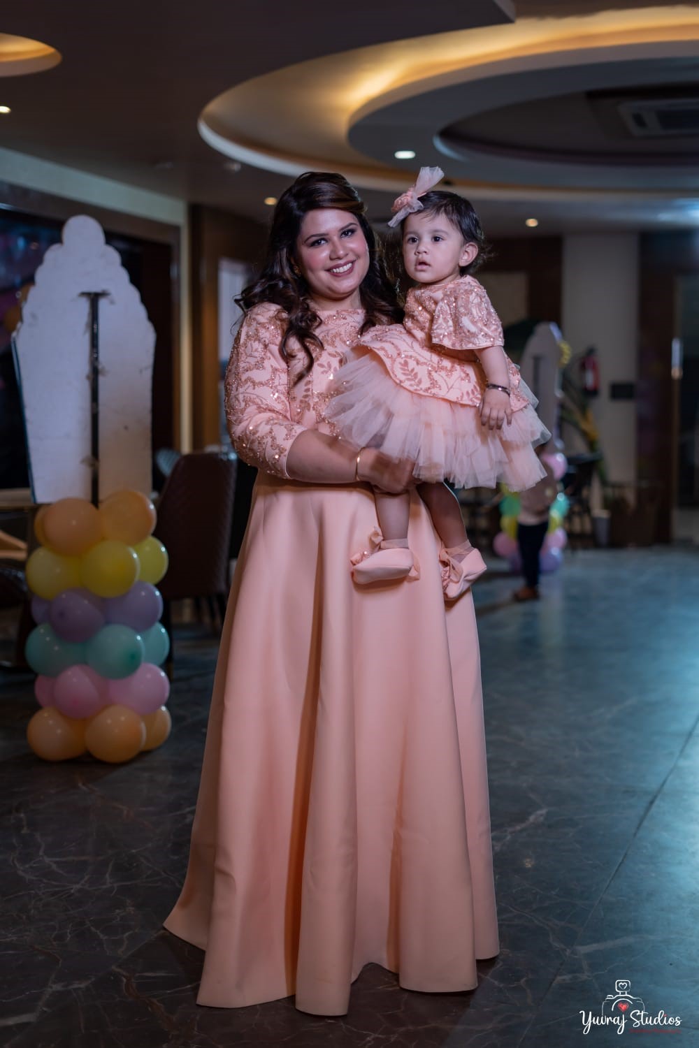 Peach Sequence Gown