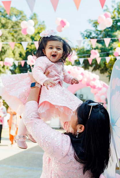 Baby Pink Cherry Blossom Dress