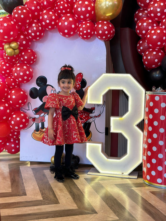Red Sequence Minnie Mouse Dress