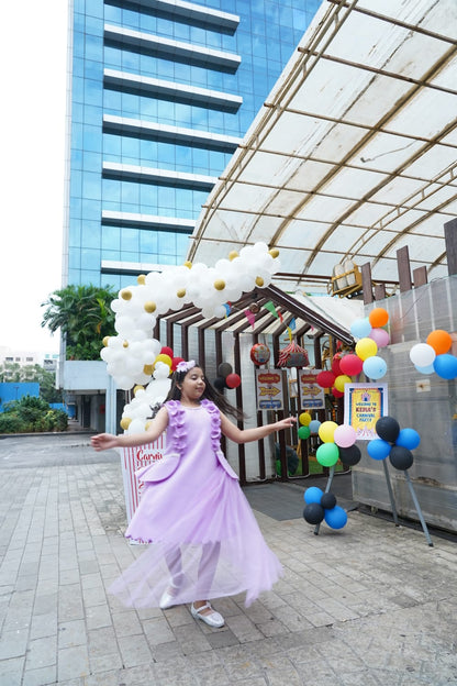 Lilac Princess Scallop Dress