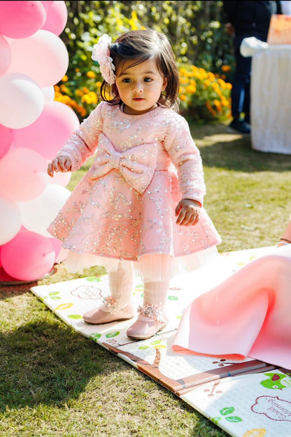Baby Pink Cherry Blossom Dress