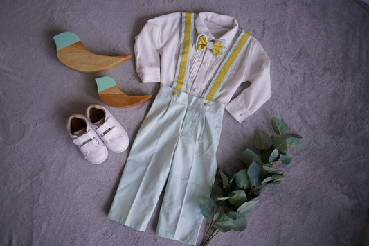 Light Blue Trouser Shirt Set