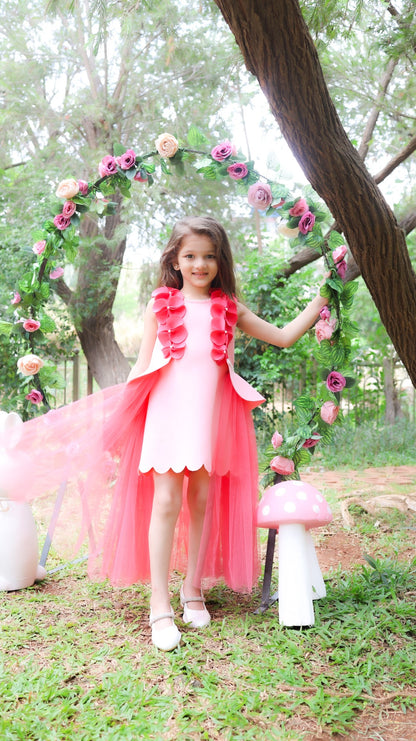 Shades Of Pink Princess Scallop Dress