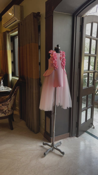 Baby Pink Princess Scallop Dress