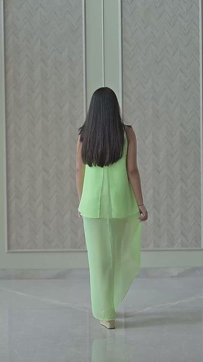 Lime Green Double Layer Top