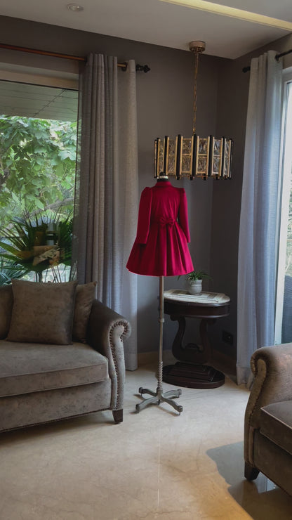 Christmas Red Coat Dress